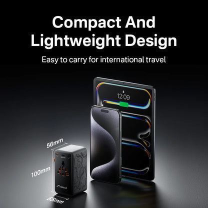 TESSAN 205W Universal Travel Plug Adapter International Travel Adapter Worldwide with USB Type C