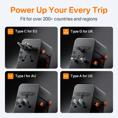 TESSAN Voyager 205W Travel Adapter