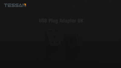 TESSAN - USB Plug Adaptor For Travel to UK US EU Japan Outlet with 2 USB Ports